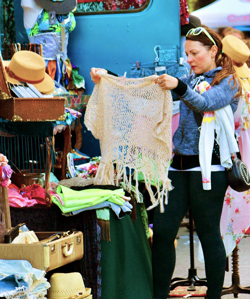 santa rosa wednesday night market clothes stand