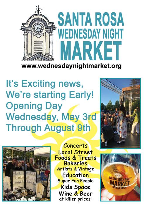 Wednesday night market flyer